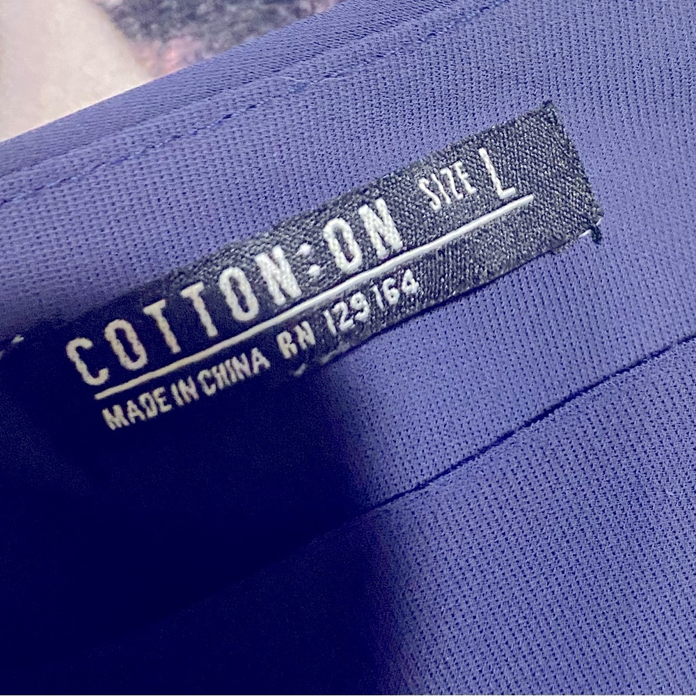 Cotton on navy blue dress